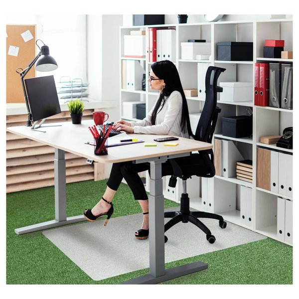Ecotex Polypropylene Rectangular Foldable Chair Mat for Carpets - 35" x 46" NCMFLLGC0002